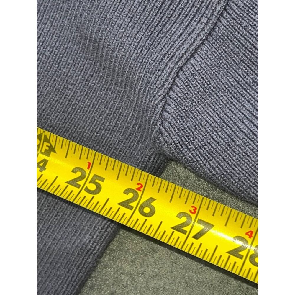 Alo Yoga Scholar Crew Neck Sweater oversized Y2K knit Bluestone Medium A010069 - Picture 7 of 10